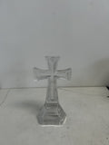 clear crystal cross glass