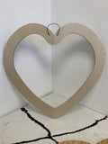 27” wood heart