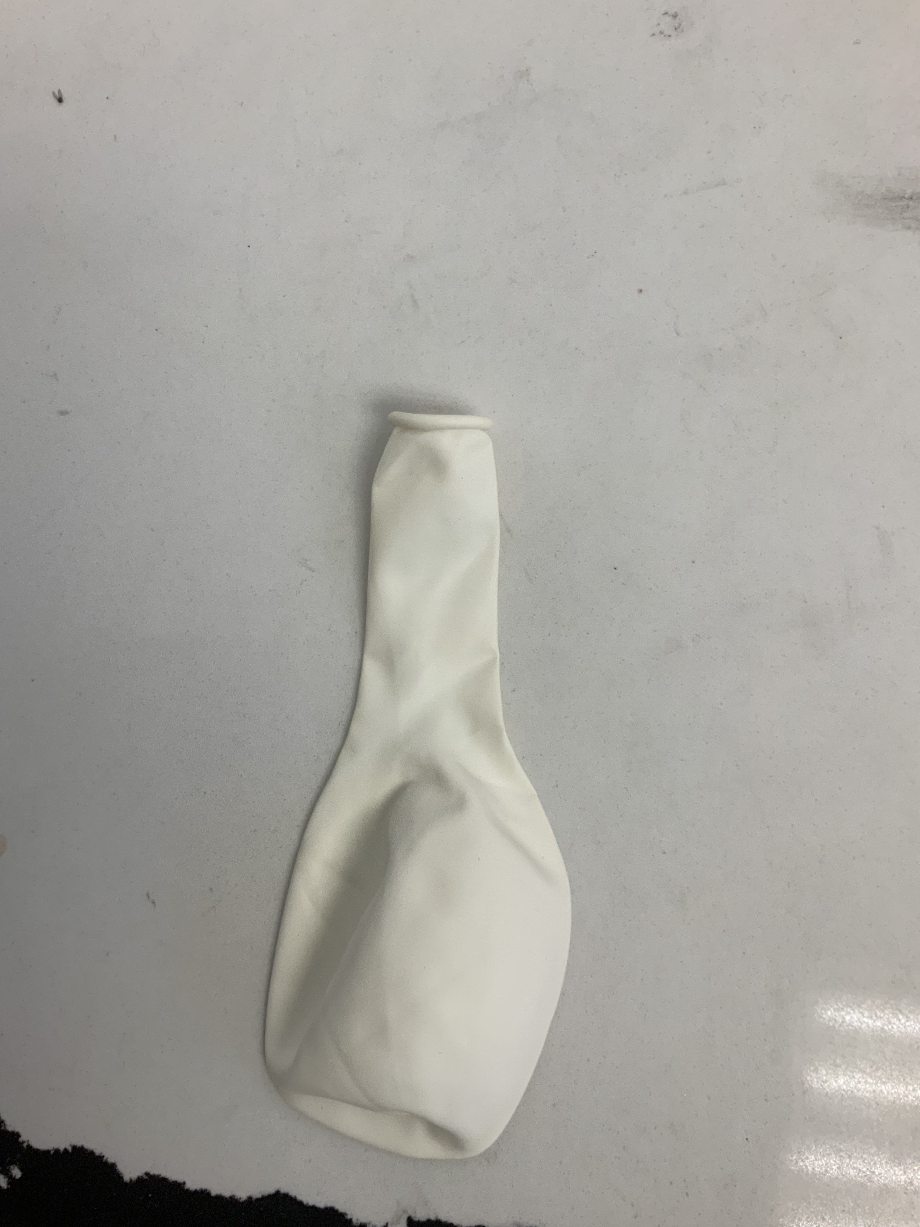 White latex balloon
