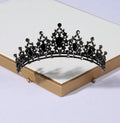Black Rhinestone Crown