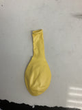 Yellow latex balloon