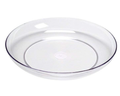Plastic flower plate 11 inches Clear